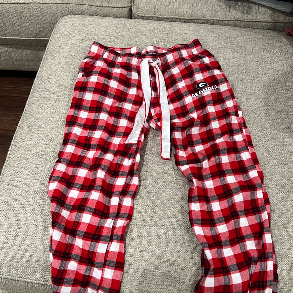 UGA flannel pajama pants